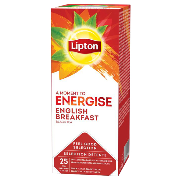 Tè English breakfast - Feel Good Selection - in filtro - Lipton - conf. 25 pezzi