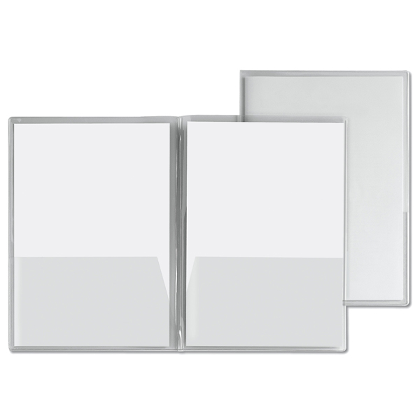 Cartellina Capri 69/T2 - 21 x 29,7 cm - PVC - con 2 tasche orizzontali - trasparente liscio - Sei Rota - conf. 5 pezzi