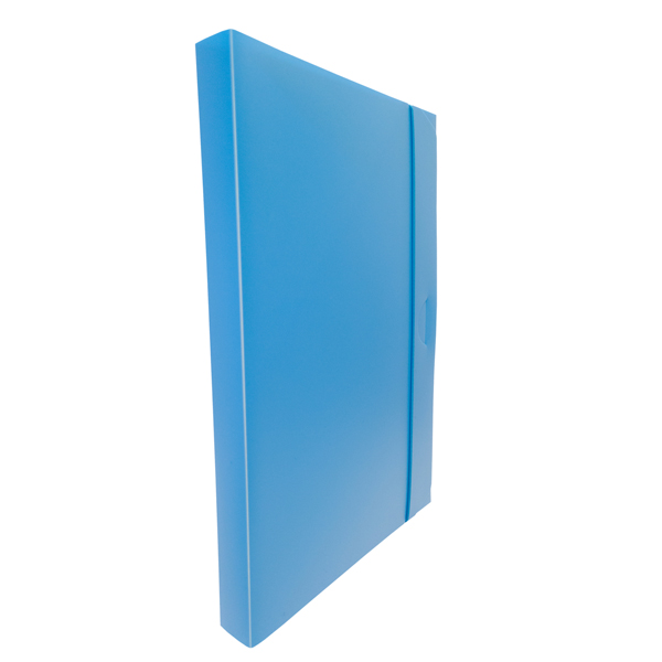 Cartella progetto con elastico - 24x35 cm - dorso 3 cm - azzurro - Fellowes
