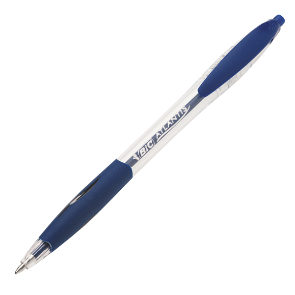 Penna a sfera a scatto Atlantis Classic - punta 1,0mm - blu - Bic - conf. 12 pezzi