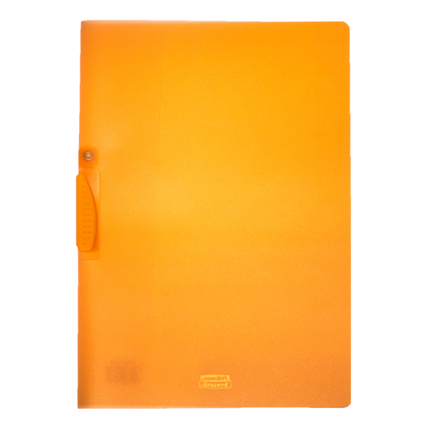 Cartellina con molla Clipper - 22x30 cm - trasparente arancio - Fellowes