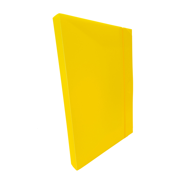 Cartella progetto con elastico - 24x35 cm - dorso 3 cm - giallo - Fellowes