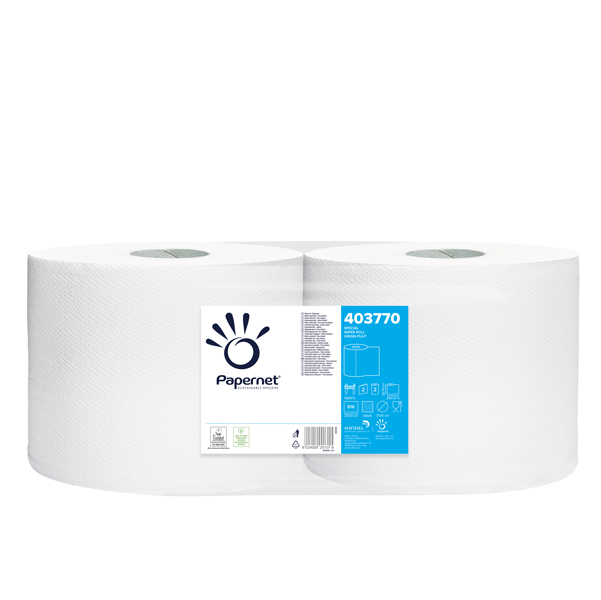 Bobina asciugatutto Special 800 - 2 veli - goffratura a onda - 20 gr - diametro 27,5 cm - 25,7 cm x 241 m - bianco - Papernet
