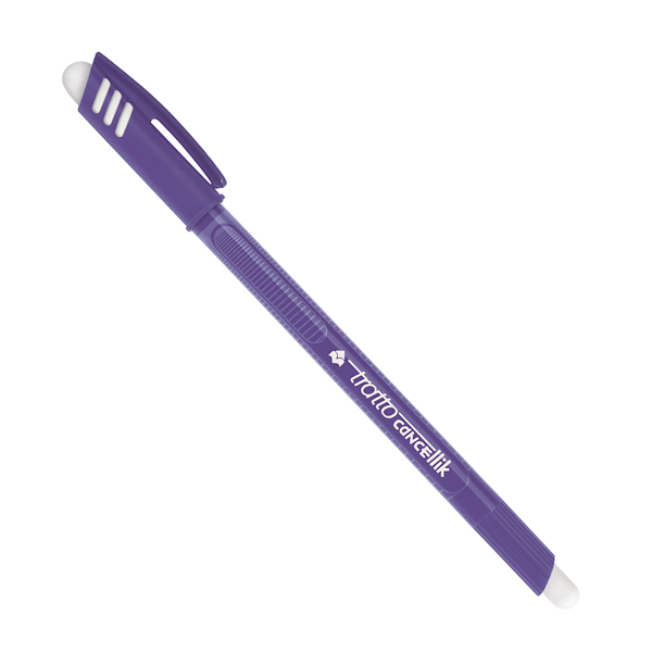Penna a sfera cancellabile Cancellik - punta 1,0mm - viola - Tratto