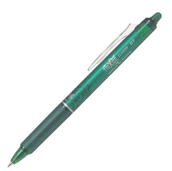 Penna a sfera a scatto Frixionball Clicker - punta 0,7mm - verde - Pilot