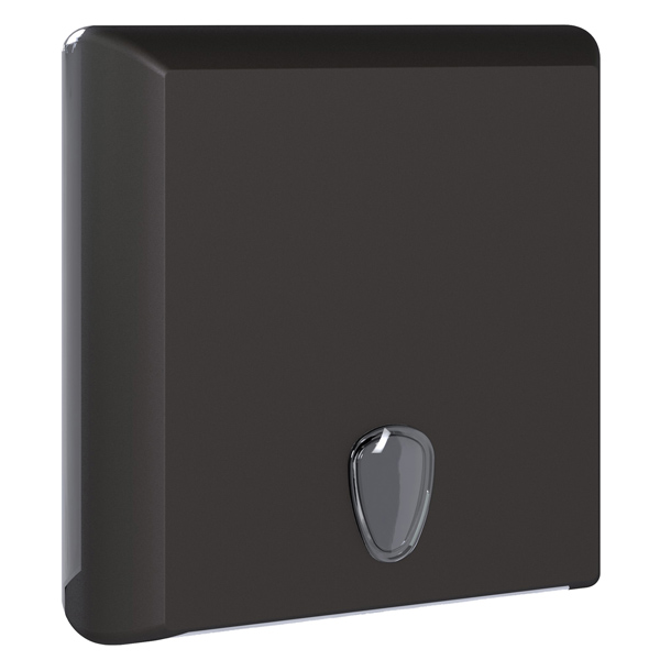 Dispenser asciugamani Ecolored piegati a Z/C - 29 x 10,5 x 30,5 cm - vesuvian black - Mar Plast