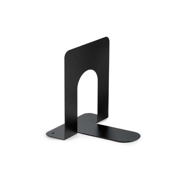 Coppia reggilibri - 12,7 x 16,5 x 16,5 cm - metallo - nero