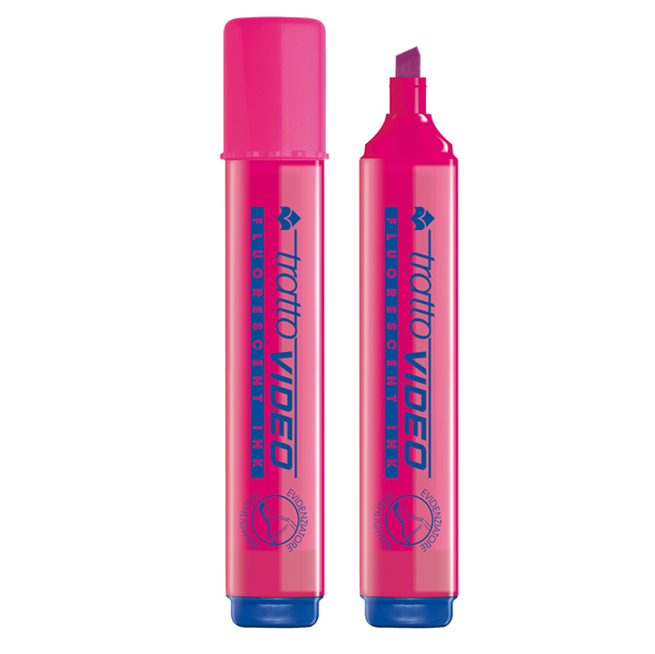Evidenziatore Tratto Video - punta a scalpello - tratto da 1,0-5,0mm - fucsia - Tratto