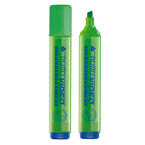 Evidenziatore Tratto Video - punta a scalpello - tratto da 1,0mm-5,0mm - verde - Tratto