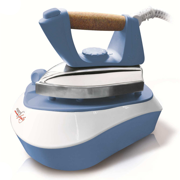 Ferro da stiro Pratica - a caldaia - 23x15x32 cm - 2000 W - 220/240 V - bianco/azzurro - Melchioni family