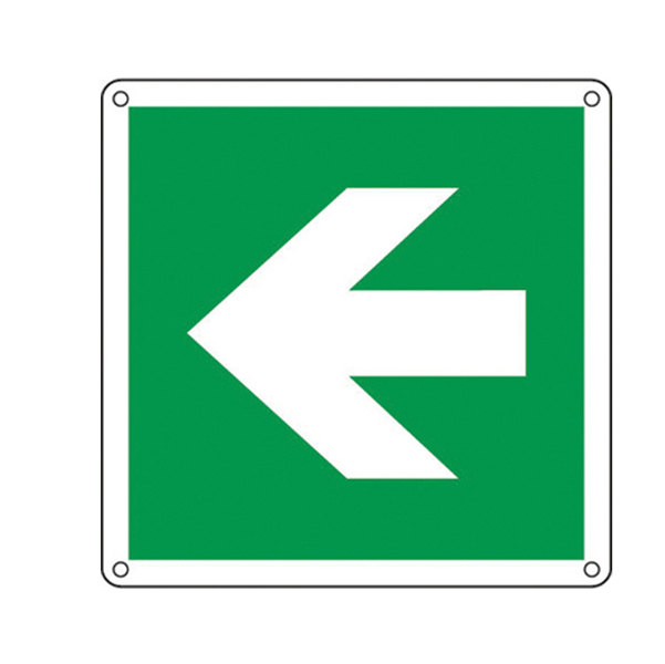 Cartello segnalatore - 12x12 cm - FRECCIA - alluminio - Cartelli Segnalatori