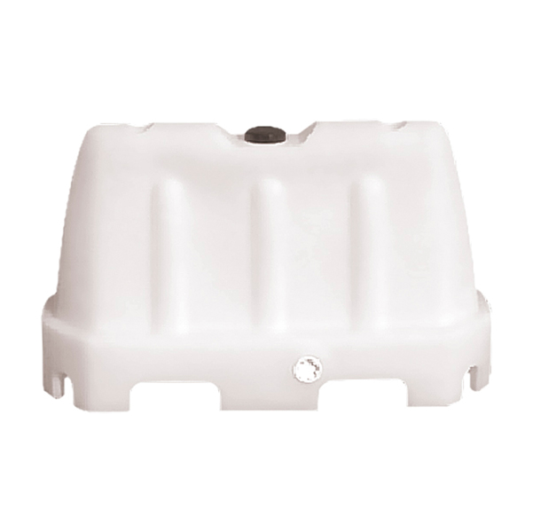 Barriera stradale - tipo New Jersey - 100 x 40 x 70 cm - PE - bianco