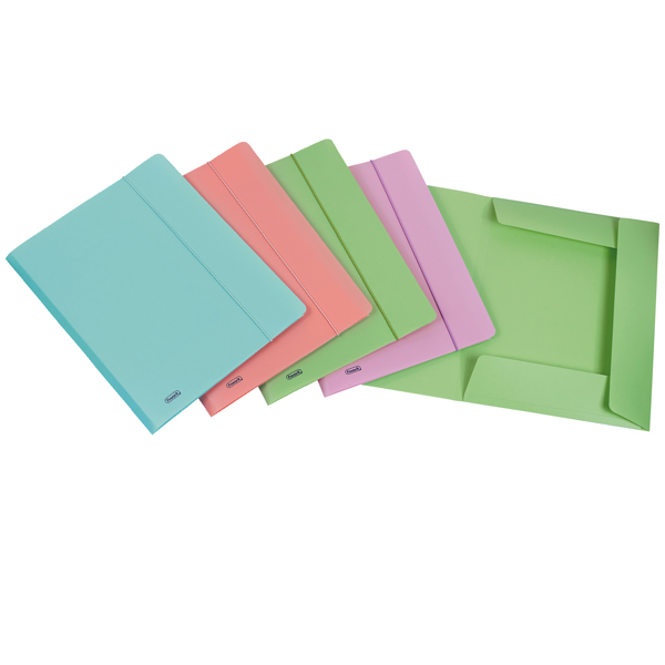 Cartella 3L con elastico Pastel - PPL - 24x33cm - colori assortiti - Favorit