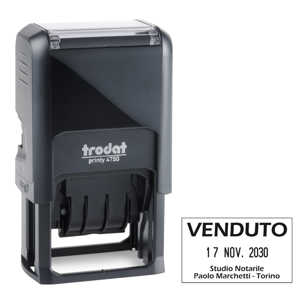 Timbro personalizzzabile Printy 4.0 - 41x24 mm - Trodat