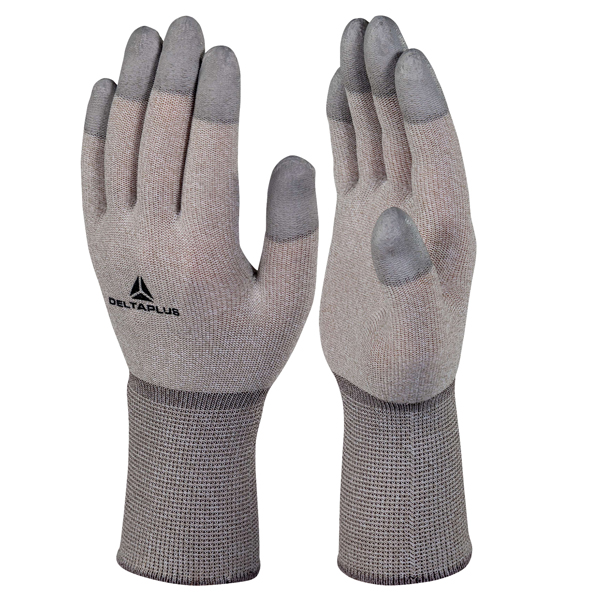 Guanti antistatica Themis VV792 ESD - taglia 09 - ruggine/grigio - Deltaplus