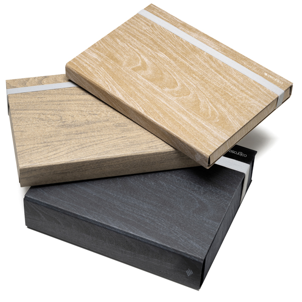 Cartella portaprogetto Wood - 24,5x35 cm - dorso 3 cm - colori assortiti - Colorosa