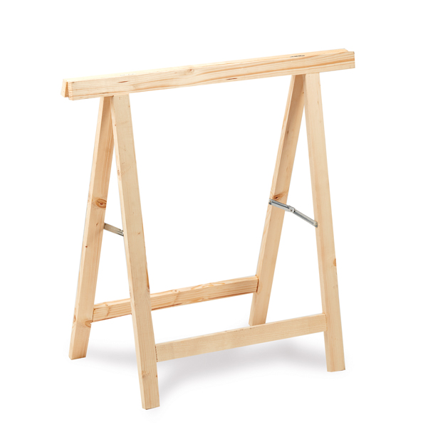 Cavalletto - 74 x 38 x 75 cm - 100 kg - legno - X-Robust