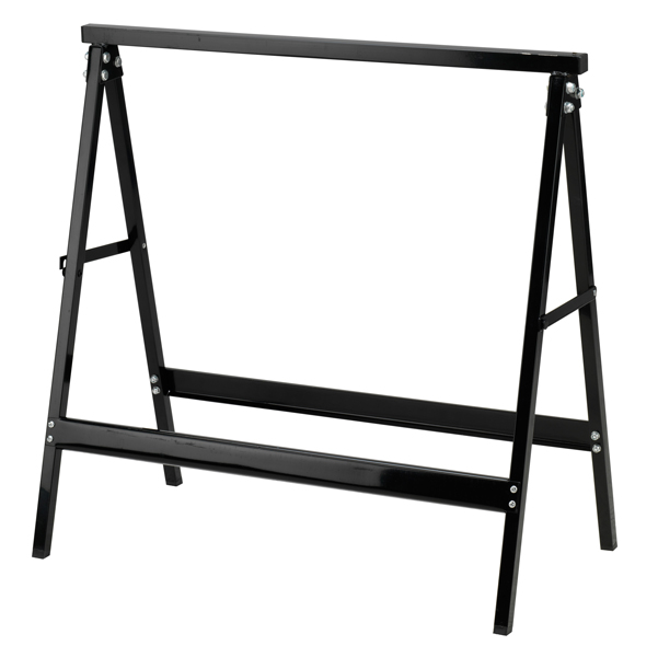 Cavalletto - 76 x 37 x 78 cm - 100 kg - acciaio verniciato - nero - X-Robust