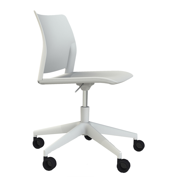 Seduta Home/Office Alpha APGB - senza braccioli - bianco - Unisit