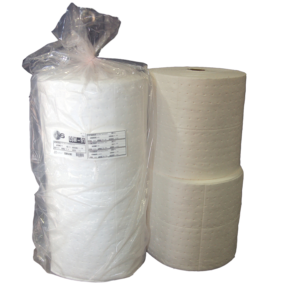 Rotoli assorbenti - per oli ed idrocarburi - 41 cm x 46 m - Carvel - conf. 2 pezzi