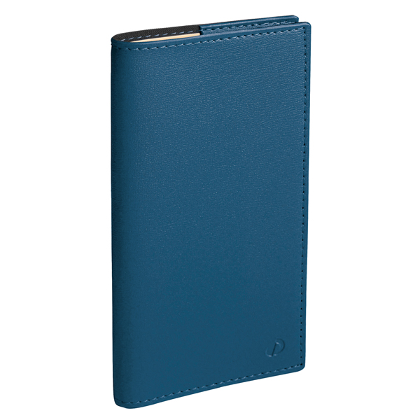 Agenda planing Planital 2026 - c/spirale - 8,8 x 17 cm - copertina Soho - blu acciaio - Quo Vadis