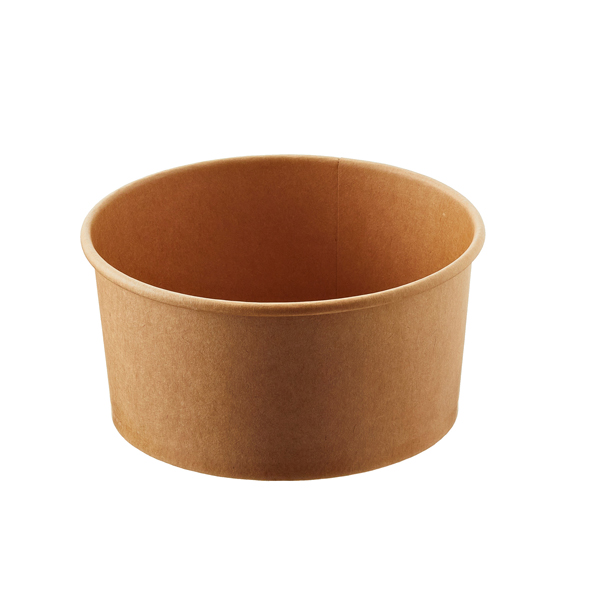 Bowl monouso Street Food - Ø 15 x H 7,5 cm - 1000 ml - avana/bianco - Leone - conf. 24 pezzi