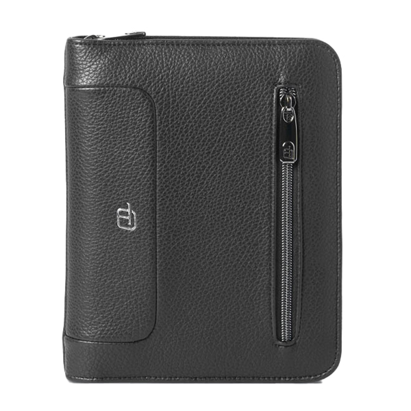 Portablocco Gate Trended - 19 x 23 cm - f.to utile A5 - ecopelle - nero - In Tempo