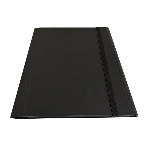 Cartella c/elastico piatto - dorso variabile - grigio - Starline