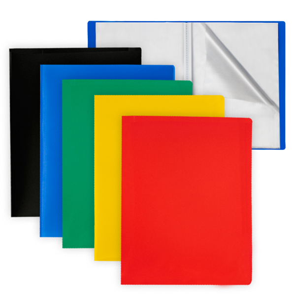 Portalistini Eco - PP - 22 x 30 cm - 30 buste lisce - colori assortiti - Starline