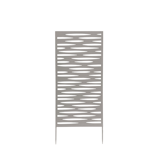 Pannello decorativo - metallo - 50 x 100 cm - grigio - Verdemax