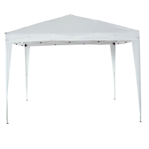 Gazebo PopUp - 3 x 3 m - acciaio/PL - bianco - Garden Friend